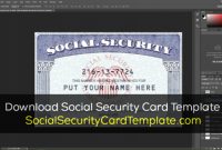Download Social Security Card Psd Template with Editable Social Security Card Template