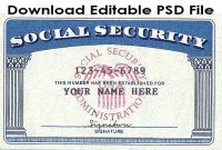 Download Social Security Card Template Psd File. Link: Https intended for Fake Social Security Card Template Download