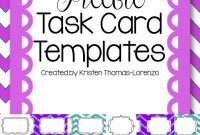 Download These Free Task Card Templates To Use In Your Free regarding Task Cards Template