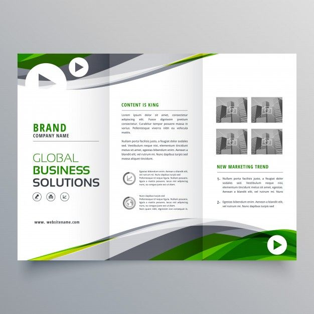 Download Wavy Trifold Business Brochure Template For Free In intended for Free Tri Fold Business Brochure Templates