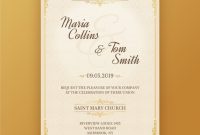 Download Wedding Invitation Card Template For Free intended for Church Wedding Invitation Card Template
