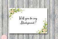 Download Will You Be My Bridesmaid Cards regarding Will You Be My Bridesmaid Card Template