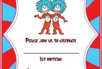 Dr. Seuss Invitations For Perfect Party | Invitation World pertaining to Dr Seuss Birthday Card Template