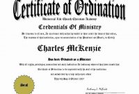 √ 20 Certificate Of License For The Gospel Ministry within Certificate Of License Template