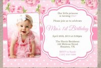 √ 30 1St Birthday Invitation Ideas For A Girl In 2020 | 1St throughout First Birthday Invitation Card Template
