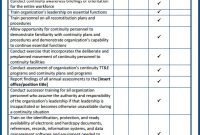 √ Free Printable Business Continuity Plan Checklist in Business Continuity Checklist Template