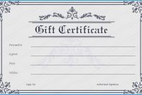 √ Free Printable Gift Certificate Template | Templateral with Printable Gift Certificates Templates Free