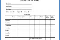 √ Free Printable Weekly Timesheet Template Word | Templateral regarding Weekly Time Card Template Free
