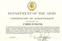❤️ Free Sample Certificate Of Achievement Template❤️ inside Army Certificate Of Achievement Template