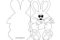 Easter Bunny Card Coloring Page – Easter Template | Easter inside Easter Chick Card Template