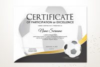 Editable Soccer Football Certificate Template Sport | Etsy pertaining to Football Certificate Template