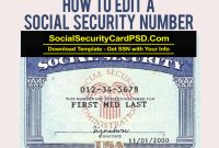 Editable Social Security Card Template Software regarding Ssn Card Template