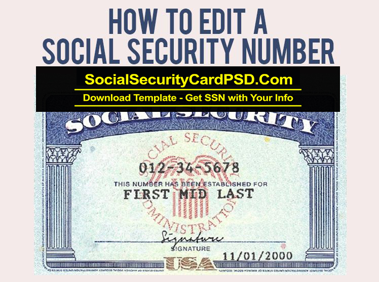 Editable Social Security Card Template Software regarding Ssn Card