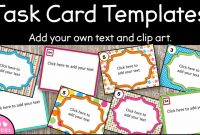 Editable Task Card Templates – Bkb Resources with Task Cards Template