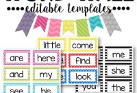 Editable Word Wall Templates pertaining to Blank Word Wall Template Free