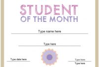 Education Certificates – Student Of The Month Certificate with regard to Free Printable Student Of The Month Certificate Templates