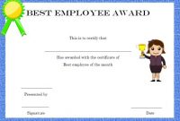 Elegant And Funny Employee Of The Month Certificate throughout Employee Of The Month Certificate Templates