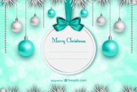 Elegant Christmas Card Template | Free Vector with regard to Christmas Photo Cards Templates Free Downloads
