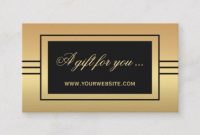 Elegant Gold Black Gift Certificate Template | Zazzle intended for Elegant Gift Certificate Template