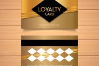 Elegant Loyalty Card Template With Golden Design – Nohat with Loyalty Card Design Template