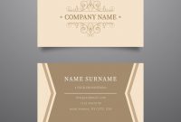 Elegant Luxurious Business Card Template | Free Vector with regard to Plastering Business Cards Templates