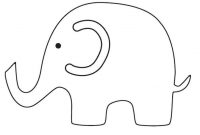 Elephant Outline Blank Elephant Template Bear Ideas On Jpg pertaining to Blank Elephant Template