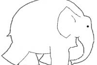 Elmer Para Pintar | Pintar, Colores, Elefantes inside Blank Elephant Template