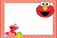 Elmo Birthday Party Invitation Card | Free Invitation Templates within Elmo Birthday Card Template