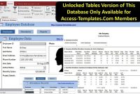 Employee Attendance Tracker For Small Business In Access inside Small Business Access Database Template