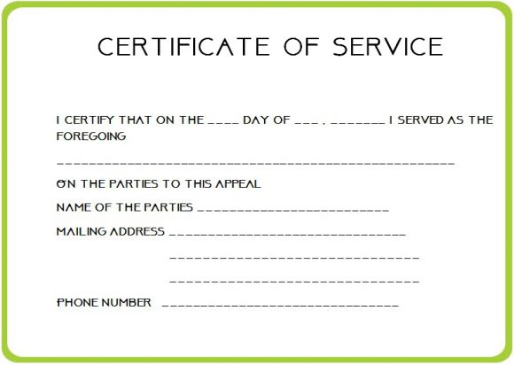 Employee Certificate Of Service Template (6) - Templates with Certificate Of Service Template Free
