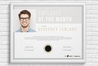 Employee Of The Month Certificate Templatehertzel On intended for Employee Of The Month Certificate Template