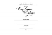 Employee Of The Year Award Landscape 1 Free Templates Clip intended for Employee Of The Year Certificate Template Free