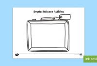 Empty Suitcase Worksheet – Teaching Resources (Teacher Made) pertaining to Blank Suitcase Template