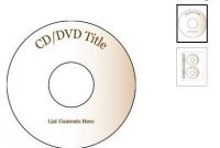 Erstellen Sie Ihre Eigenen Cd- Und Dvd-Etiketten Mit with Blank Cd Template Word