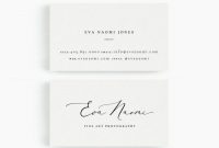 Eva: Business Card Template For Google Drive, Fine Art for Buisness Card Templates
