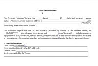 Event Venue Contract Template, Download A Free Pdf Venue within Wedding Venue Business Plan Template