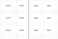 Excel Flashcards Template | Teaching Ninja for Free Printable Flash Cards Template