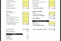 Excel Spreadsheet For Accounting Of Small Business And in Balance Sheet Template For Small Business