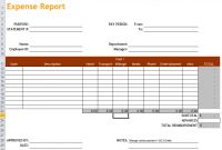 Expense Report Template In Excel throughout Quarterly Report Template Small Business