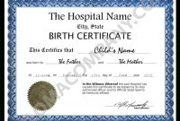 🥰free Printable Certificate Of Birth Sample Template🥰 pertaining to Novelty Birth Certificate Template