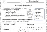 Fairy Tale Favorites! | Report Card Template, Report Card with regard to Character Report Card Template