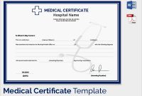 Fake Doctors Note Template Australia Medical Certificate throughout Free Fake Medical Certificate Template