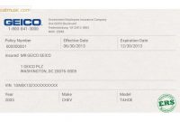 Fake Geico Insurance Card Template Stoatmusic In Insurance for Free Fake Auto Insurance Card Template