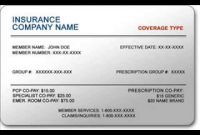 Fake Health Insurance Card Template | Heart Rate Zones regarding Fake Car Insurance Card Template
