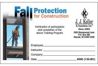 Fall Protection Certification Template (7 regarding Fall Protection Certification Template