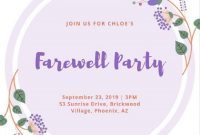 Farewell Party Invitation Meaning | Farewell Party with Farewell Invitation Card Template