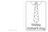 Father's Day Card Colouring Templates (Sb4935) – Sparklebox with regard to Fathers Day Card Template