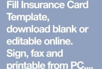 Fill Insurance Card Template, Download Blank Or Editable intended for Fake Auto Insurance Card Template Download
