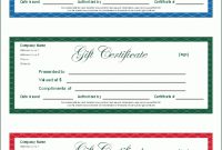 Fillable Gift Certificate Template Free (1 | Gift throughout Fillable Gift Certificate Template Free