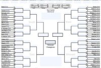 Fillable March Madness Bracket – Editable Ncaa Bracket inside Blank March Madness Bracket Template